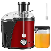 Anzid Centrífuga de Frutas com 2 Velocidades Ajustáveis, 110V, Vermelho