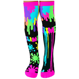 Meias de Slime, Meias Divertidas até o Joelho com Cores Bagunçadas e Vibrantes, Cobrir-se de Slime Nunca Foi Tão Divertido! 6-18 Anos