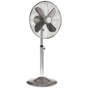 Ventilador de Piso Pedestal Deco Breeze, Altura Ajustável de 94 122cm, Cinza 110V