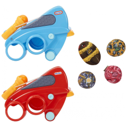 Lançador de Pulso com 4 Bolas e 2 Lançadores para Crianças acima de 3 Anos, LITTLE TIKES 656712, Azul