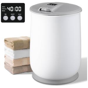 Aquecedor de Toalha Elétrico 25L para Toalhas Grandes e Roupões, com Display LED, Temporizador de Aquecimento até 80 Minutos