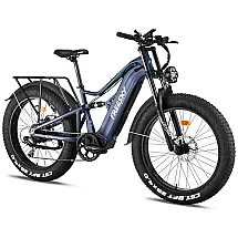 Bicicleta Elétrica FREESKY Swift Horse Pro Azul-Cinza | Autonomia 190 km, Velocidade 56 km/h, Motor BAFANG 1000W, Bateria 48V 30Ah