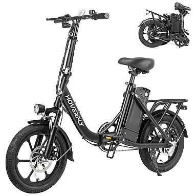 Bicicleta Elétrica Dobrável Hoverfly 500W,