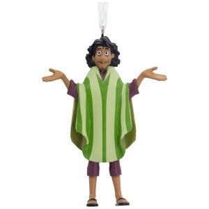 Enfeite Natalino Hallmark Keepsake Disney Encanto Bruno com Poncho Verde, Resina 8,5x6,3x2,1 cm