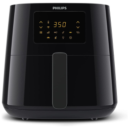 Fritadeira Digital Philips Essential Connected XL Preta 6,2L Wi-Fi Alexa Rapid Air Touch 7 Menus 2000W 220V