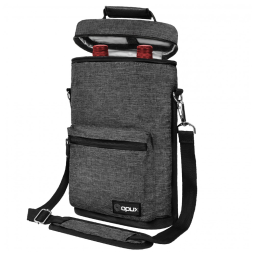 Porta-Garrafas Térmico para 2 Garrafas de Vinho OPUX, Bolsa Isolante para Viagens e Piqueniques, Case Acolchoado à Prova de Vazamentos
