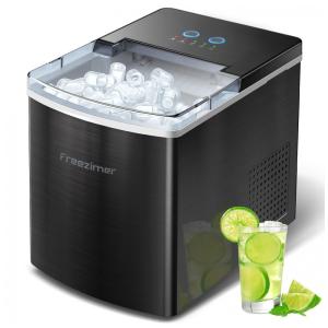 Máquina de Gelo até 14 kg em 24H Portátil, 98W, 110v, FREEZIMER, Rosa