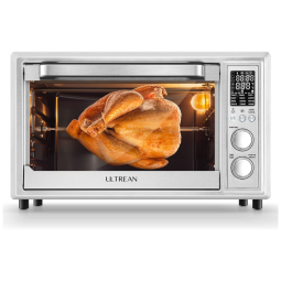 Forno Elétrico de Bancada 32L 8 em 1 Mtifunções com 7 Acessórios de Cozinha em Aço Inoxidável, 110v, ULTREAN UL AF30 OVEN 1, Prateado