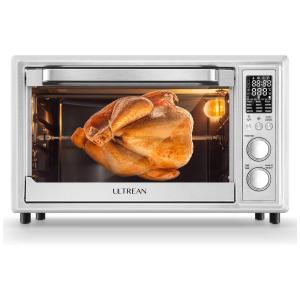 Forno Elétrico de Bancada 32L 8 em 1 Mtifunções com 7 Acessórios de Cozinha em Aço Inoxidável, 110v, ULTREAN UL AF30 OVEN 1, Prateado