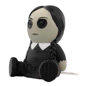 Boneca Wandinha Wednesday Família Addams de Vinil Feita a Mão, HANDMADE BY ROBOTS, Preto