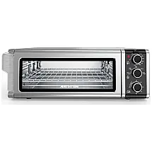 AirFryer e Forno Elétrico de Bancada com Desligamento Automático e Temporizador 1800W, 110v, ANTHTER, Prateado
