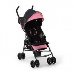 Carrinho de Bebê Leve Summer by Ingenuity 3D Mini - Rosa - Reclinável, com Capota Solar e Design Compacto