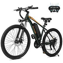 Bicicleta Elétrica Apex para Adultos, Bicicleta de Montanha Elétrica de 26" com Pico de 1000W, Velocidade Máxima de 35km/h, Autonomia Máxima