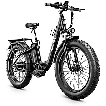 Bicicleta Elétrica Heybike Mars 2.0 – Motor 750W, Bateria Removível 48V, Pneus Fat 20"x4", Quadro Step-Thru, Dobrável, Suspensão Frontal