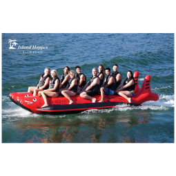 Boia Rebocável Aquática para Pessoas, ISLAND HOPPER RSPVC 10 , Vermelho