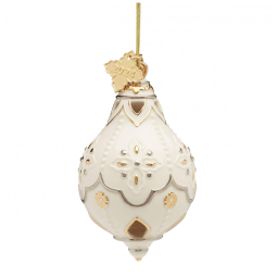 Pendente de Natal em Porcelana, Edição Limitada, Lenox 895765 2024, Branco Marfim