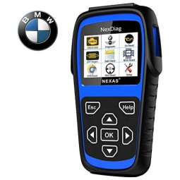 Scanner Automotivo Exclusivo BMW e Mini OBDII OBD2 Atualização Vitalícia, NEXAS, Azul