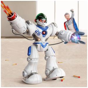 Robô Programável Inteligente Ruko 7088 com Controle Remoto e Detecção de Gestos para Crianças Acima de 3 Anos, Branco e Azul