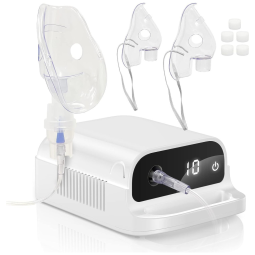 Nebulizador para Tratamento Respiratório em Adultos e Crianças com Display Digital e Baixo Ruído para o Uso Doméstico, 110V, Spriek