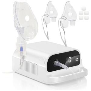 Nebulizador para Tratamento Respiratório em Adultos e Crianças com Display Digital e Baixo Ruído para o Uso Doméstico, 110V, Spriek