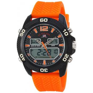 Relógio An Maclino Eportivo de Qartzo Analógico, Digital 9653, U.S. POLO ASSN. Sport, Laranja