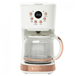 Cafeteira Programável 12 xícaras, 110V 900W, HADEN 75098, Branca