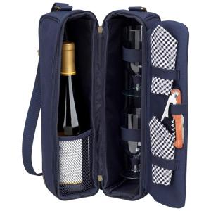 Bolsa Térmica Para Transporte de Vinhos até 2 Garrafas, PICNIC AT ASCOT 133 B, Azul