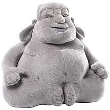 Pelúcia Buda Huggy para Crianças Maiores de 1 Ano, GUND 4053114, Cinza