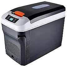 JUNKUN Mini Geladeira, Cooler Automotiva Elétrico Portátil 35L, 110V, Preto