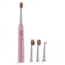 Escova de Dentes Elétrica 5 Modos de Limpeza 3 Cabeças de Escova Extra, DNSLY TB 507Pink, Rosa