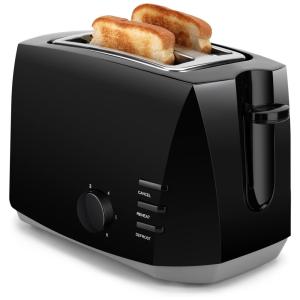 Toaster Torradeira Elétrica de 2 Fatias com 6 Níveis de Tostagem, 110V, Preta