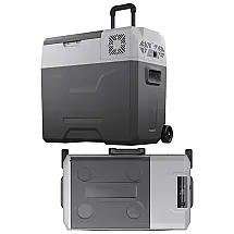 TechClic Mini Geladeira, Cooler Automotiva Elétrico Portátil 50L, 110V, Cinza