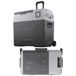 TechClic Mini Geladeira, Cooler Automotiva Elétrico Portátil 50L, 110V, Cinza