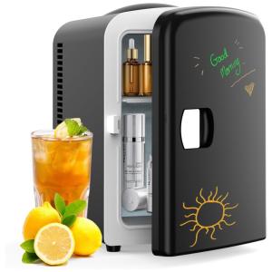 Mini Geladeira para Skincare 4 Litros, 12V, 110V, Living Enrichment, Preto