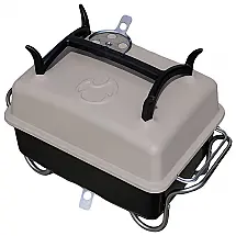 Churrasqueira a Carvão Portátil serve até 9 Pessoas, RAPTOR GRILLING, Cinza