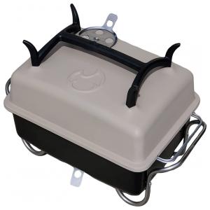 Churrasqueira a Carvão Portátil serve até 9 Pessoas, RAPTOR GRILLING, Cinza