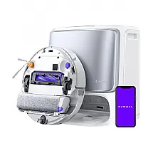 Robô Aspirador e Esfregão NARWAL Flow com Limpeza Automática 22.000Pa Câmera Dupla Branco