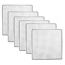 Kit 6 Bandejas Aço Inoxidável Bright Kitchen Prateado Desidratadores 30x33cm Substituição