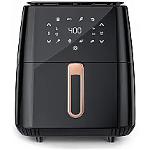 Fritadeira Elétrica AirFryer, Capacidade 7L, 8 Configurações, 1700W, 110v, KUPPET, Preto