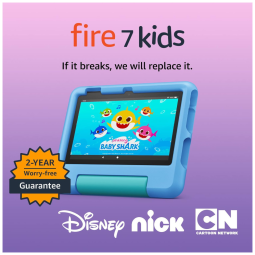 Tablet Infantil 7 Polegadas 16 GB com Controle de Pais, Amz 7, Azul