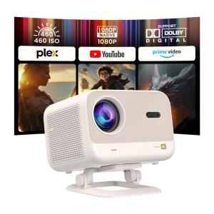 Projetor NetflixLicensed Sound by JBL Yaber L2 Plus com WiFi e Bluetooth, Projetor Nativo 1080P Suporte 4K, Foco Automático Correção