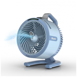 Ventilador portátil Shark FlexBreeze HydroGo Pro Sky, 5 velocidades, névoa evaporativa dry-touch, uso interno e externo, 110V
