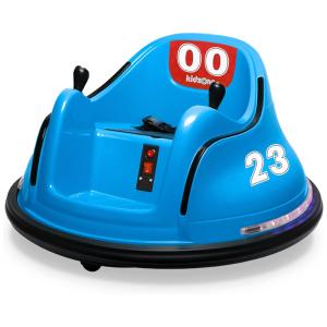 Carro Elétrico Infantil Bate Bate 6V com Adesivo Personalizável, Controle Remoto, Luzes LED e Giro de 360º para Crianças de 1 a 5 Anos