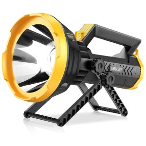 EMMMSUN Lanterna LED Recarregável 10000 Lúmens com Bateria de 10H de Duração, Resistente a Água IP66