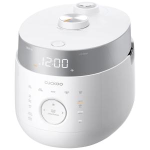 Panela de Pressão Elétrica Multifuncional 2,4L, 16 Definições, Painel Digital, Aço Inoxidável, 1295W, 110v, CUCKOO CRP LHTR1009F, Branco
