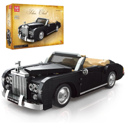 Kit de Construção Carro Esportivo Colecionável com 1133 Peças para Crianças e Adultos, Mould King 10011, Verde