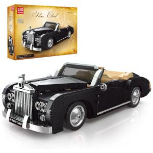 Kit de Construção Carro Esportivo Colecionável com 1133 Peças para Crianças e Adultos, Mould King 10011, Verde