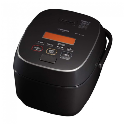 Panela de Arroz Elétrica até 10 xícaras não Cozidas com Painel de Controle, 110V 700W, Zojirushi NW JEC18BA, Preta