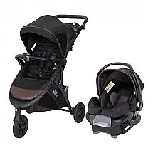 Sistema de Viagem Baby Trend Tango Pro Marrom com Cadeirinha Ally 35 para Recém-nascido até 15,9 kg