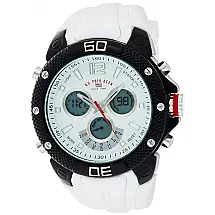 Relógio An Maclino Homem Qartzo Analógico Digital Eporte, U.S. POLO ASSN. US9495, Branco